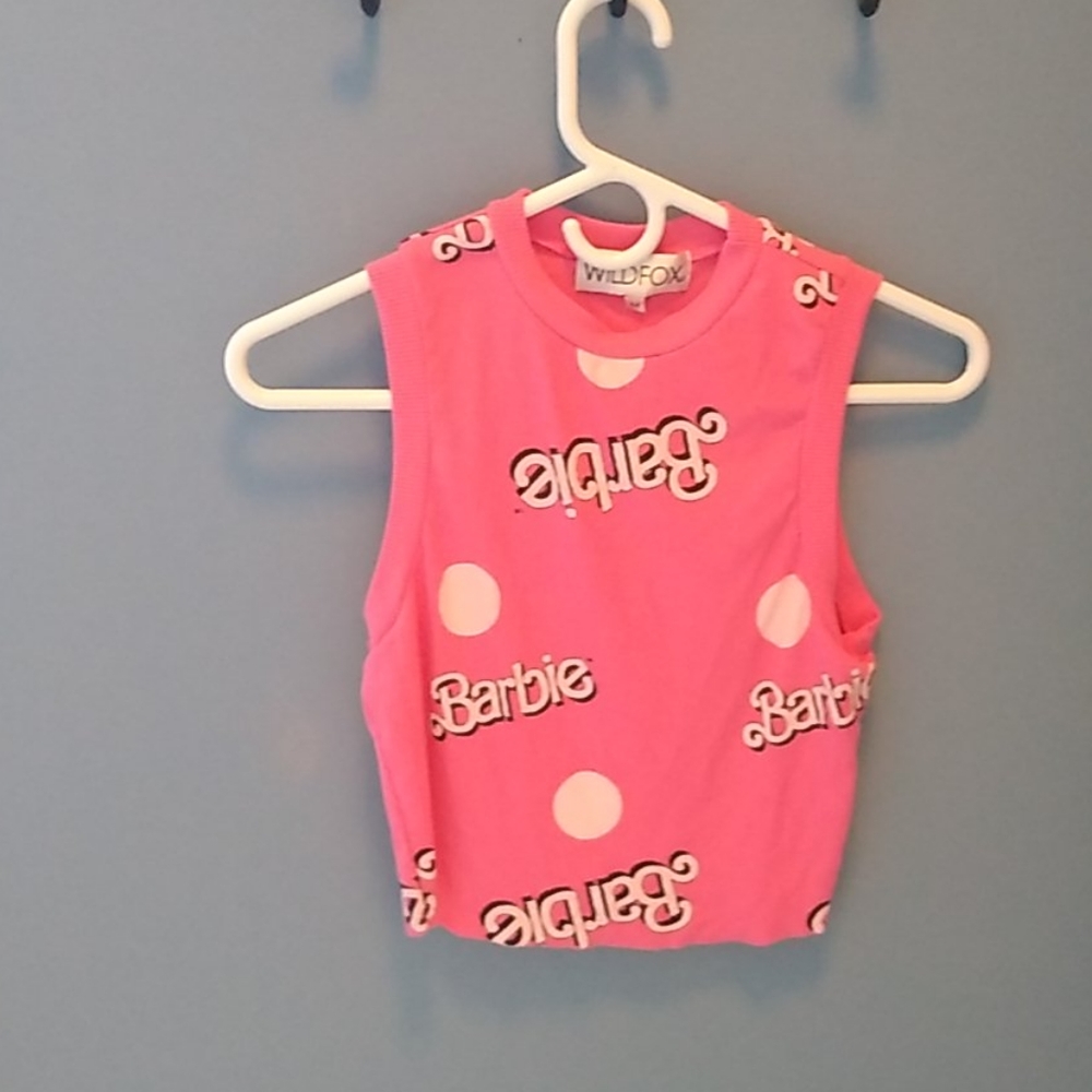 Wildfox cropped Barbie shirt
